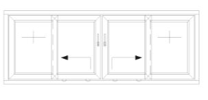 System przesuwny HST – schematy otwierania